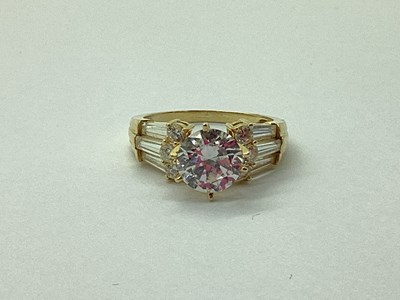 Lot 84 - A Modern Multi Stone Dress Ring, with claw set...