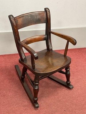 Lot 1573 - A XIX Century Child's Rocking Chair, with bar...