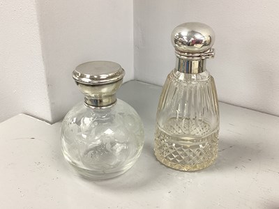 Lot 18 - A Decorative Hallmarked Silver Topped Glass...