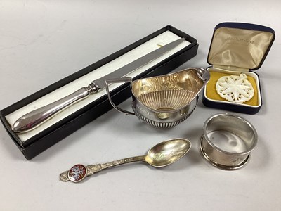 Lot 31 - A Small Hallmarked Silver Jug, semi reeded...