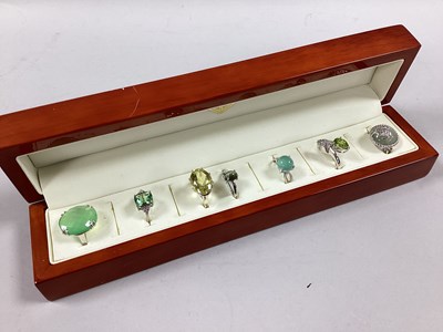 Lot 182 - TGGC and Gemporia Modern 925 Dress Rings,...