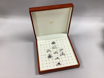 Lot 184 - TGGC Modern 925 Dress Rings, including...