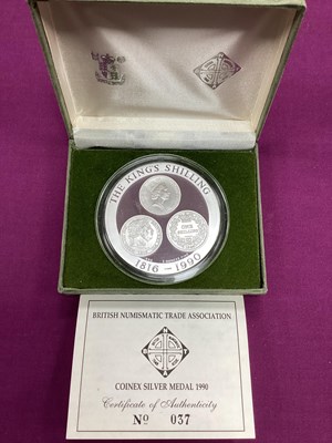 Lot 180 - 1990 Royal Mint Five Ounce Fine Silver Proof...