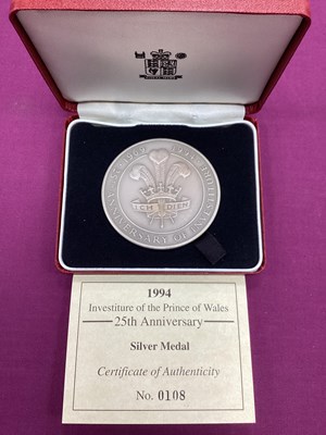 Lot 167 - 1994 Royal Mint Sterling Silver Medal, to...