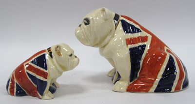 Lot 1257 - Royal Doulton Union Jack British Bulldogs,...