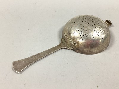 Lot 35 - A Hallmarked Silver Tea Strainer, WB&S, London...