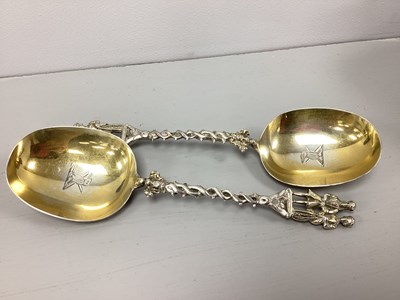Lot 25 - A Pair of Victorian Hallmarked Silver Parcel...