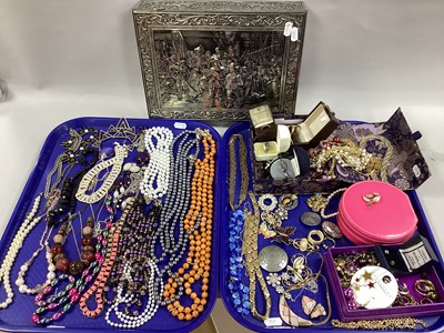 Lot 266 - A Collection of Costume Jewellery, including a...