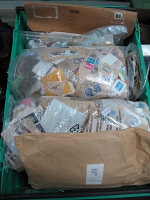 Lot 1004 - Stamps; A sorter crate of All-World stamps, on...