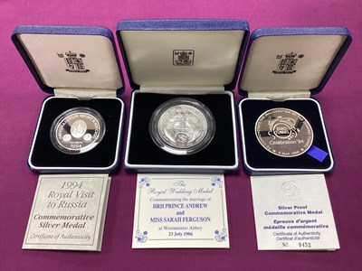 Lot 108 - Three Royal Mint Sterling Silver Commemorative...