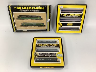 Lot 531 - Three Graham Farish 'N' Gauge/2mm Boxed D.M.U....