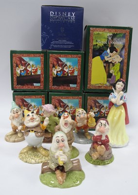 Lot 1245 - Royal Doulton Snow White and the Seven Dwarfs...