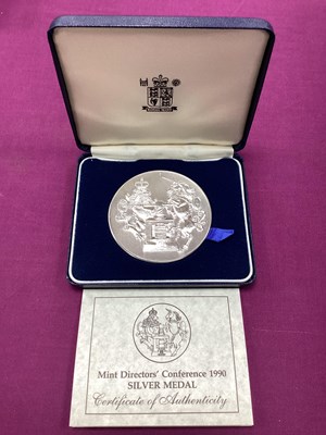 Lot 162 - 1990 Royal Mint Sterling Silver Medal, to...