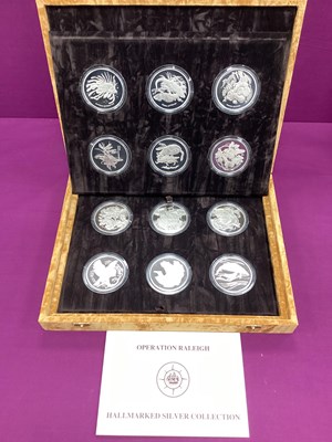 Lot 201 - Royal Mint Operation Raleigh Sterling Silver...
