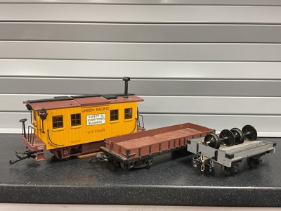 Lot 603 - Three G scale US outline wagons: a Union...