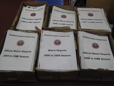 Lot 691 - Sheffield United Printed Match Reports 2006-7...