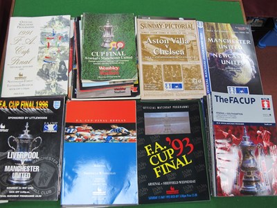 Lot 744A - F.A Cup Final Programmes 1979-88, 90-2007,...