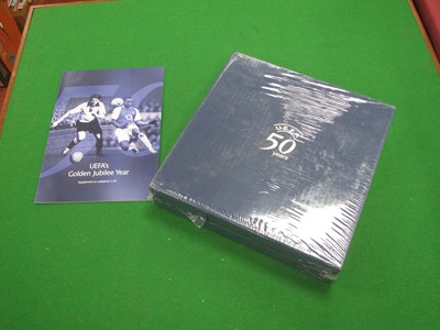 Lot 714 - U.E.F.A 50 Years two detailed full colour...