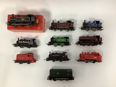 Lot 472 - Ten 00 gauge shunting locomotives by Hornby...