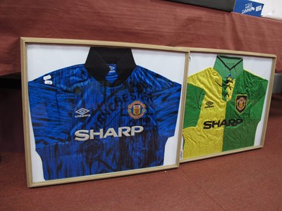 Lot 461A - Manchester United Away Shirt, by Umbro, yellow...