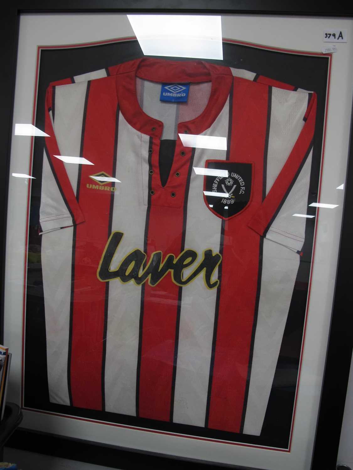 Lot 379 - Sheffield United Umbro Home Shirt, bearing...