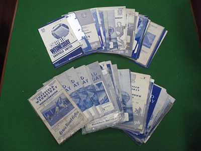 Lot 667 - Sheffield Wednesday Programmes 50-1 v...