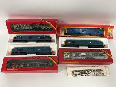 Lot 569 - Four Hornby OO Gauge Deltic Co-Co Locomotives....