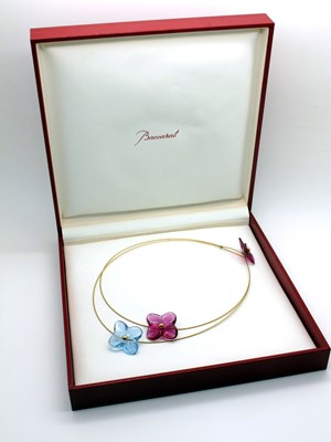 Lot 110 - Baccarat; A Modern Hortensia Flower Necklace,...