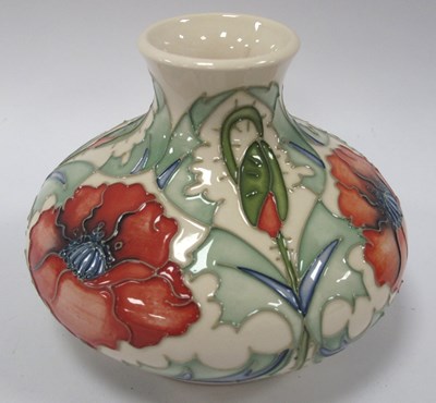 Lot 1260 - A Moorcroft Vase decorated in the trial 'Poppy'...