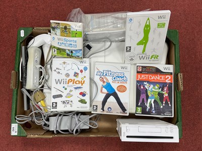 Lot 642 - A Nintendo Wii Games Console, Balance Board...