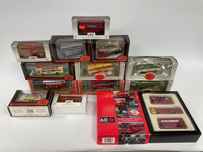 Lot 767 - Fifteen 1:76 scale Diecast model buses by EFE....