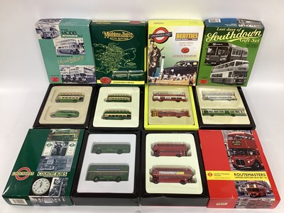 Lot 701 - Six 1:76 scale Diecast model bus sets by EFE,...