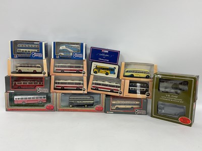 Lot 714 - Fifteen 1:76 scale Diecast model buses by EFE,...