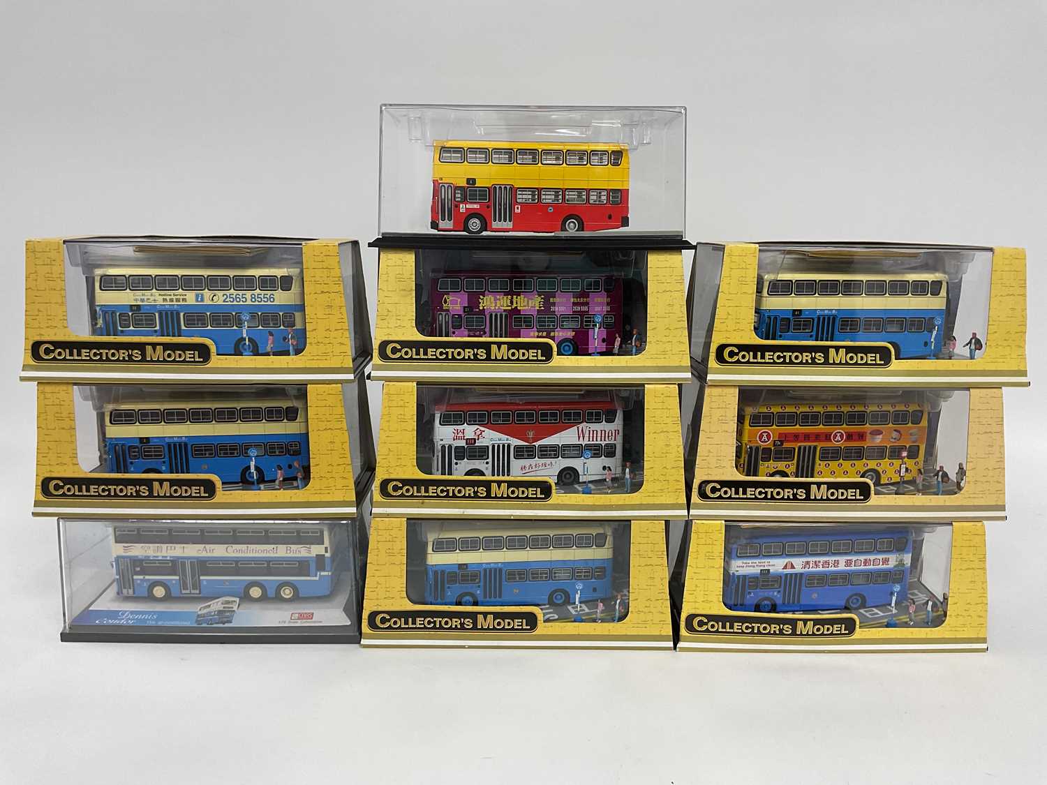 Lot 781 - Ten 1:76 scale Diecast model buses, mostly