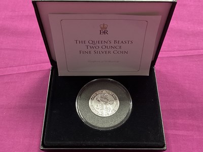 Lot 186 - 2016 UK 'Queen's Beasts' Fine Silver Two Ounce...