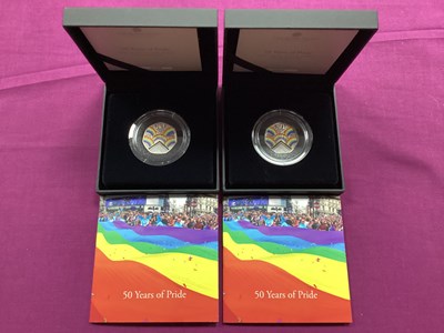 Lot 131 - Two Royal Mint 2022 '50 Years Of Pride' Silver...
