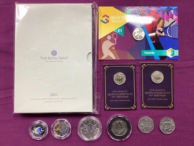 Lot 15 - 2021 Royal Mint UK Bunc Annual Coin Set,...