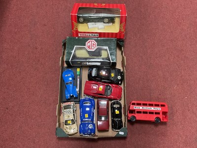 Lot 409 - Ten Diecast and plastic model vehicles with...