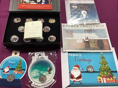 Lot 30 - Collection Of Christmas Themed Coins, includes...