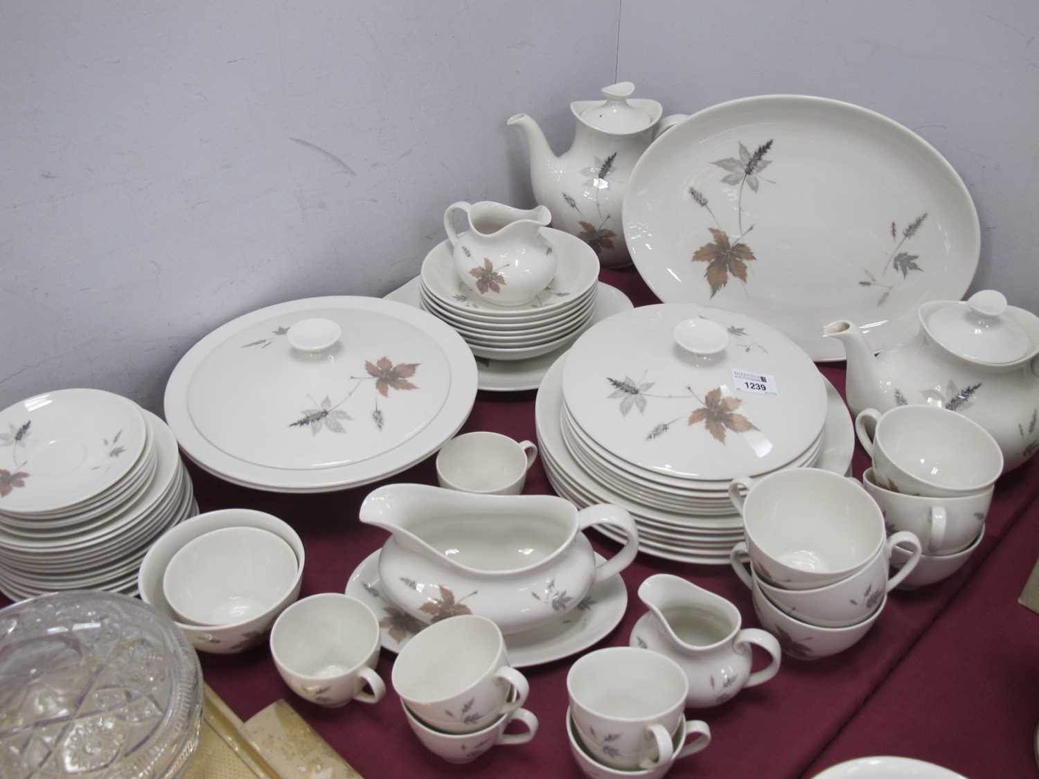 Lot 1239 - Royal Doulton 'Tumbling Leaves' Dinner and...