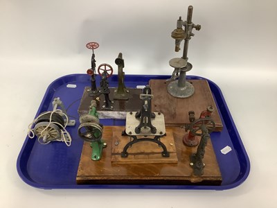 Lot 834 - Eight first half XX century toy workshop steam...