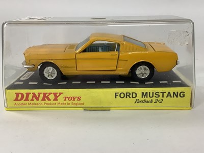 Lot 949 - Original Dinky No.161 Ford Mustang in mustard...