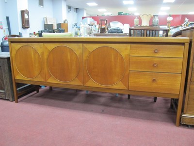 Lot 1599 - Nathan Teak Circles Design Sideboard, circa...