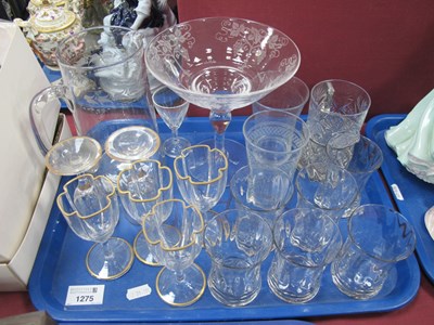 Lot 1275 - Set of Six Early XX Century Sherry Glasses,...