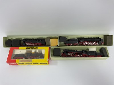 Lot 730 - Four Fleischmann HO scale German steam...