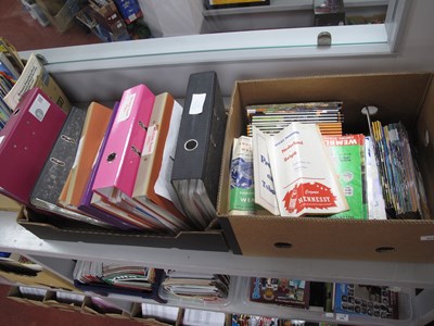 Lot 604 - Ten Binders of Football Programmes, mainly...