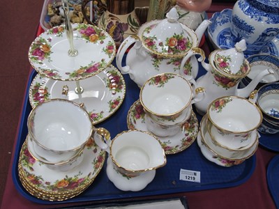 Lot 1219 - Royal Albert 'Old Country Roses' Tea Service,...