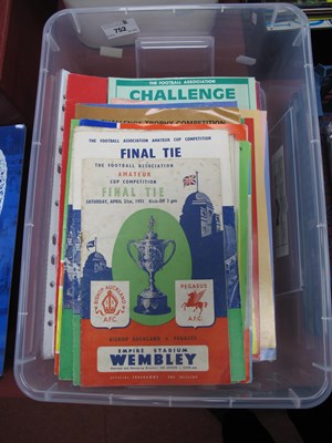 Lot 752 - F.A Amateur/Trophy/Vase Finals Football...