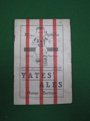 Lot 733 - 1938-9 New Brighton v. Rochdale Football...