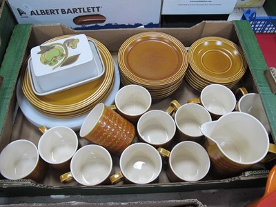 Lot 1138 - Hornsea 'Saffron' Coffee-Dinner service:- One Box